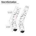 thumbnail image 5 of Balery Alpacas and Hearts Printed Novelty Socks Men's Women's Crew Socks Sports Socks Knee High Socks Cotton Socks Quirky and Cool Socks, 5 of 9
