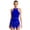 Royal Blue, variant on Women's Tassel Latin Jazz Dance Leotard Sparkly Ballroom Dancing Costume Halter Fringe Royal Blue XL