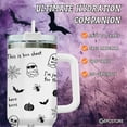 thumbnail image 2 of Halloween Gifts for Women Men Boys Girls, This is Boo Sheet Tumbler 40 Oz With Handle and Straw, Spooky Ghost Stainless Steel Vacuum Insulated Cup, Funny Halloween Decorations Gifts, 2 of 5