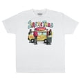 thumbnail image 4 of Strangers Things Men's Surfer Boy Pizza Van And Crew T-Shirt Tee, 4 of 6