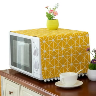 Modern and Simple Solid Color Microwave Oven Cover Cloth Dustproof Cloth  Waterproof Cover Towel