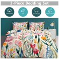 thumbnail image 6 of Watercolor Wildflowers Bedding Sets Twin Duvet Cover 3 Piece Cute Bed Set for Boys Girls Kid, 6 of 6