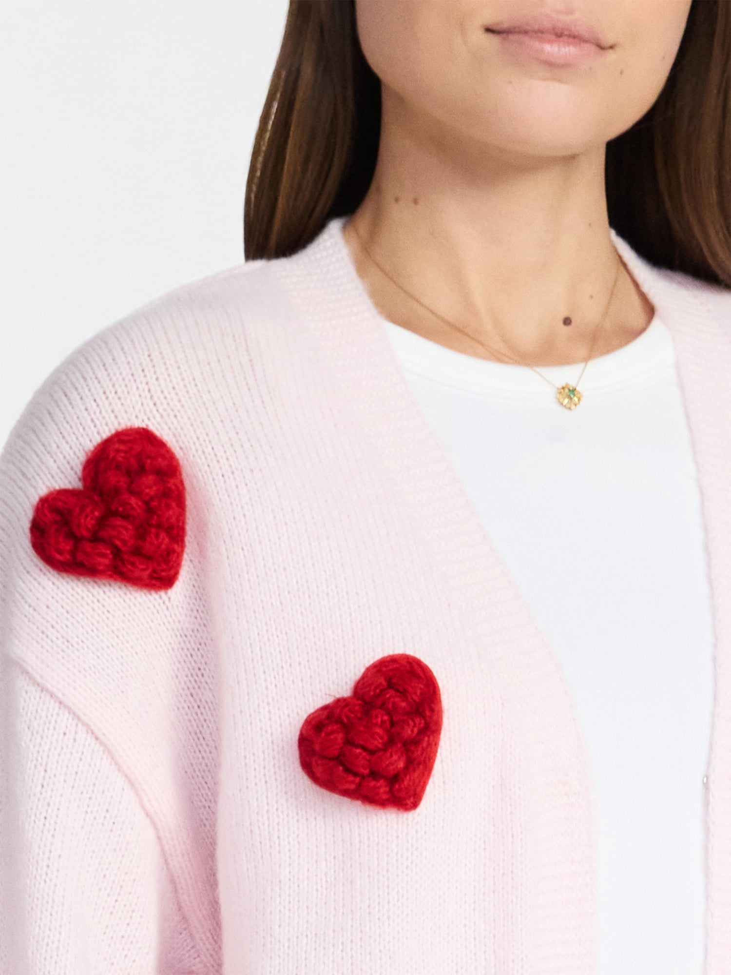 Madden NYC Women's Heart Cardigan, Lightweight, Sizes XXS-XXL