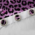 thumbnail image 4 of jejeloiu Cheetah Print Curtains Pack of 2 (42x84 Each),Leopard Pattern Curtains Blackout,Purple Black Bedroom Curtains For Girls Kids,Breathable Home Decor, 4 of 6