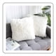 thumbnail image 1 of Cojines de felpa de microfibra peluda, fundas de almohada de terciopelo de cristal ultra suave, multifuncionales para todas las estaciones (2 piezas), 1 of 6