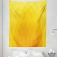 thumbnail image 1 of Yellow Tapestry, Illustration of Modern Unusual Shaded Motifs Dreamlike Retro Design Art Print, Fabric Wall Hanging Decor for Bedroom Living Room Dorm, 5 Sizes, Orange Yellow, by Ambesonne, 1 of 1