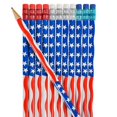 thumbnail image 2 of American Flag Pencil - 7.5-inch size - 12 per pack, 2 of 2
