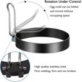 thumbnail image 3 of Egg Ring, Round Professional Pancake Mold, Egg Cooker Rings For Cooking, Stainless Steel Non Stick Round Egg Ring Mold For Fried Egg, Pancakes, Sandwi, 3 of 5