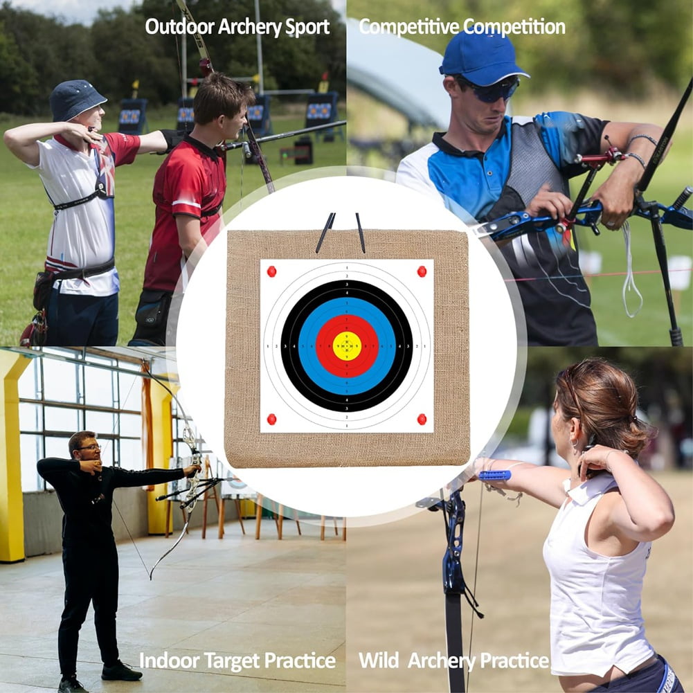 Archery Targets Paper, 50Pcs Bow and -Targets for Hunting Backyard, Archery Target Practice Accessories 10 Rings