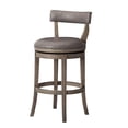 thumbnail image 1 of Maven Lane Alexander Tabouret de Bar, Fini Chêne Récupéré avec Cuir Végane Ronan Stone, 1 of 6