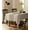 Brown, variant on Rectangular dining table tablecloth waterproof and washable tassel rectangular cotton linen tablecloth wrinkle free dining table cover soft tablecloth 55X 55 inches, 4 seats