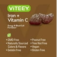 thumbnail image 4 of VITEEY Iron Gummies with Vitamin C 20mg, Energy & Blood Support, Grape Flavor, 60 Ct, 4 of 7