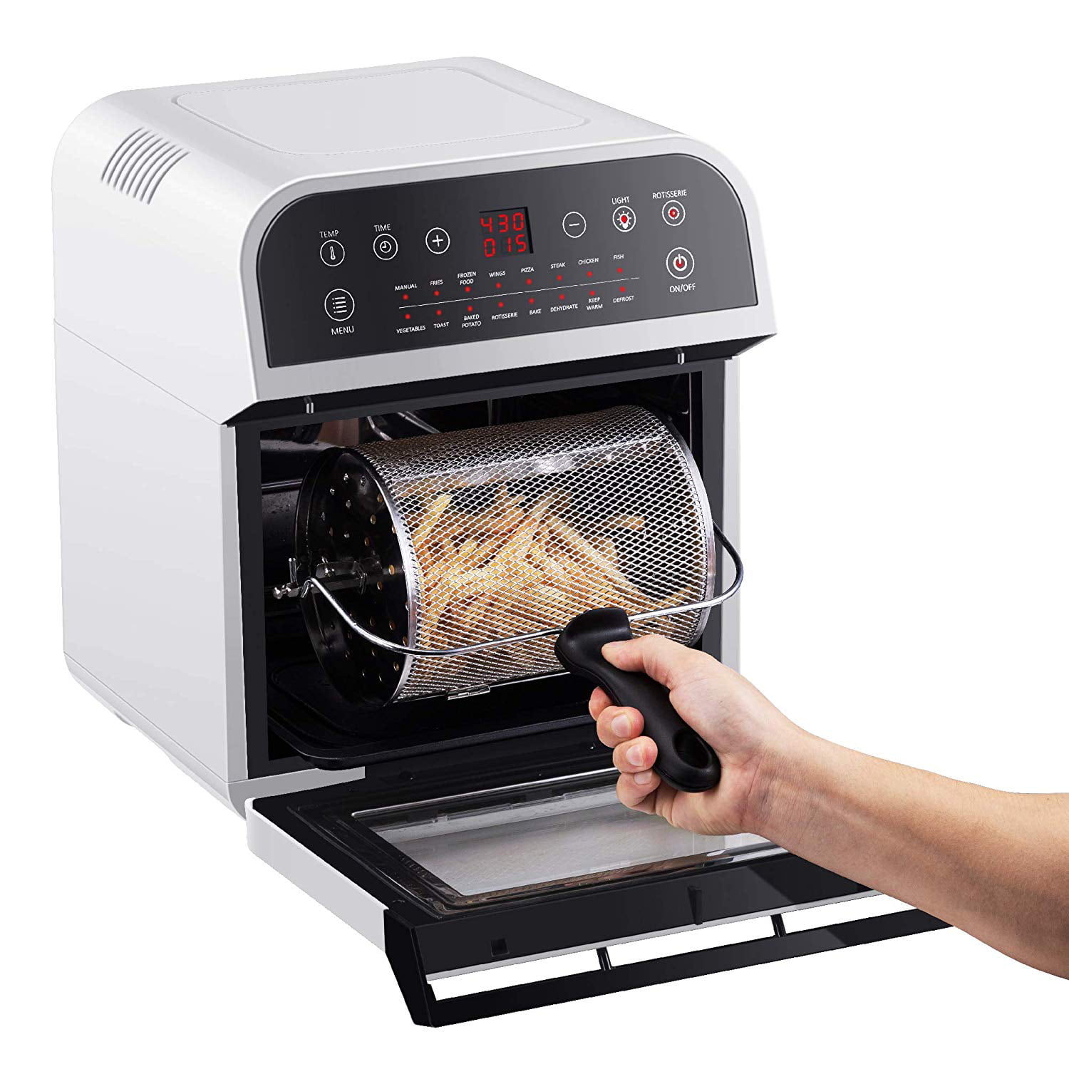 GoWISE USA 1700W 12.7 Quart Air Fryer Toaster Oven Select with