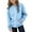 Light blue, variant on zbxnLI Teen Boys Girls Zip up Sweatshirt with Pockets Solid Color Lightweight Casual Fall Jackets