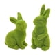thumbnail image 1 of Decoración de conejito de Pascua, conejitos flocados, conejitos de musgo, decoración de primavera, figuras de conejo de resina para mesa, escritorio, decoraciones de Pascua (pequeño-2 unidad, 1 of 5