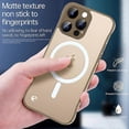 thumbnail image 4 of For iPhone 16 Plus Case Compatible with MagSafe Matte PC Frameless Mobile Cover - Gold, 4 of 5