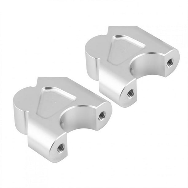 Elevador de manillar de motocicleta, CNC Aluminio Elevador de manillar Elevador de altura Altura Adaptadores para R1200GS LC ADV 14-18(Plata) Ecomeon no