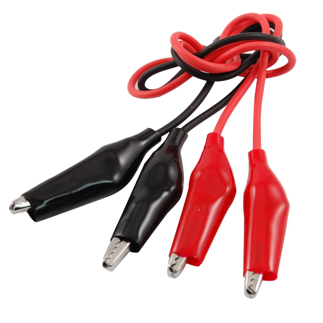 Black Clip Probe Meter Alligator Clip Test Wire 8pcs 35mm Double ended Red 