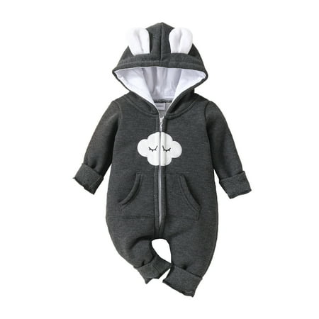 

kpoplk Baby Christmas Sweatshirt Romper Baby Gender Neutral Long-Sleeves Jumper Cotton Romper Onesies Outfit 0-3 Months Baby Girl and Boy Outfit(Black)