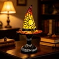 thumbnail image 5 of Qocolcyl Halloween Decor Witch Hat Lamp Gift,LED Halloween Night Light Table Decorations for Home Indoor,Handcrafted Retro Resin Witchy Decor for Shelf Mantel,Gothic Party Home Decoration (USB Power), 5 of 7