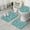 Blue Christmas Snowflake, variant on Blue Christmas Snowflake and Star Pattern Bathroom Rugs Sets 3 Piece,Toilet Cover Set,Absorbent Non Slip Bathroom Mats Sets with U-Shaped Contour Rug Toilet Rug Set