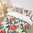 thumbnail image 3 of Erosebridal Vintage Floral Twin Bedding for Girls, Tropical Flower Duvet Cover Set, Reversible, 2pcs 1 Duvet Cover and 1 Pillowcase, No Comforter, 3 of 6