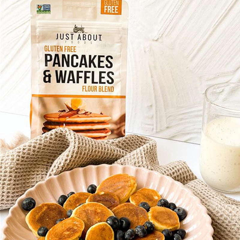 Just About Foods Gluten Free Pancakes and Waffles Flour Blend 1 lb
