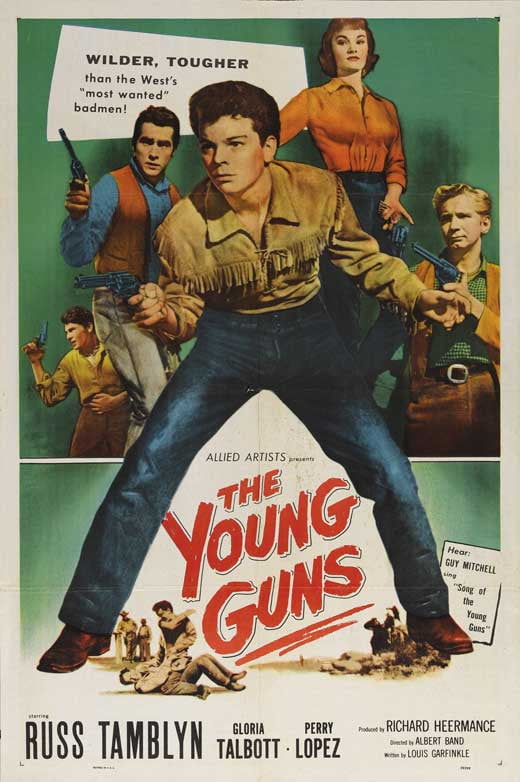 The Young Guns Movie Poster Style A 27 X 40 1956 Walmart Com