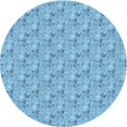 thumbnail image 1 of Ahgly Company Tapis Rond Lavable en Machine Intérieur Transitionnel Bleu, 7 Pieds Rond, 1 of 7