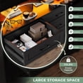 thumbnail image 5 of Afuhokles Dresser for Bedroom, 6 Drawer Dresser with LED Lights, Chest of Drawers with Storage Cubby, Black, 5 of 7