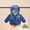 thumbnail image 3 of RUTAYY Children Girls Hooded Jacket Winter Cute Cartoon Print Long Sleeve Warm Thermal Insulated Outerwear Classic Versatile Coat, 3 of 3