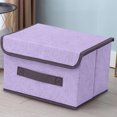 thumbnail image 4 of Yonrjhukm Storage Box with Lid, Foldable Non-Woven Fabric Organizer, Stylish Container for Clothing and Household Items, Versatile Storage Solution for Living Room and Bedroom, 4 of 4