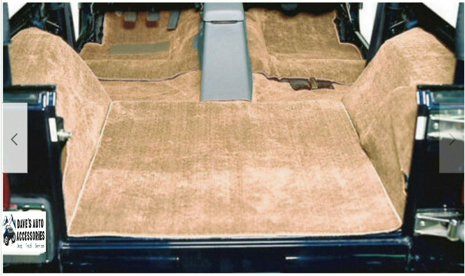 Hollywood Accessories Jeep Wrangler YJ 1976-1995 YJ CJ7 Interior Carpet Rug  Mat Kit 6pcs Honey (Spice) 