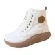 thumbnail image 3 of Botas de Nieve de Moda Antideslizantes, Botines con Forro Suave, Accesorios, Zapatos de Mujer Impermeables con Aislamiento Más Cálido para Senderismo, beige 35 SOLEDAD Botas de nieve, 3 of 10