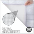 thumbnail image 3 of OEAKAY Bathroom Rug and Mat, Non Slip Bathroom Floor Mat, Absorbent Bath Rug, Washable Bathmats for Shower, White Bathroom Rug, 20"X32", 3 of 6