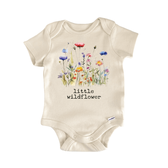Wildflower Flower Wild Newborn Baby Bodysuit