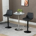 thumbnail image 2 of HOMCOM Bar Stools Set of 2, Adjustable Swivel Counter Height Barstools, 2 of 10