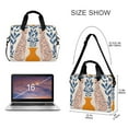 thumbnail image 3 of FORMRS 16" Laptop Sleeve Bag Carrying Case with Handle Travel Shoulder Briefcase, Leopards Leaves, 3 of 8