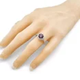 thumbnail image 6 of NANA Jewels 2ct Pure Brilliance Zirconia Halo Engagement Ring-Round Cut-Morganite-5.5, 6 of 7