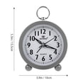 thumbnail image 2 of KAKOWELY 1Pc Round Macaron Color Office Clock Alarm Clock for Home Desktop Decor,5.31"X3.94"X1.77", 2 of 4