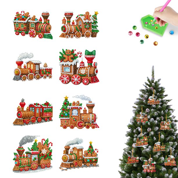 Kits Arte Diamantes Colgantes Del Con Forma Especial Acrílico 8 Uds.