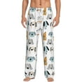 thumbnail image 2 of Goofa Puppy Printed Soft Pajama Pants for Men, Wide Leg Comfy Casual Lounge Yoga Pants-Small, 2 of 9