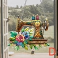 thumbnail image 5 of HuiXinOu Sewing Machine Acrylic Wall Decor, Flat Hanging Craft Room Art, Gift for Tailor, Seamstress, 8 Inch Decorative Pendant with Ribbon, 5 of 6