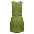 thumbnail image 5 of Admvng Dress for Women Eyelet Lace Sleeveless Mini Dress Square Neck with Drawstring Waist, 5 of 8