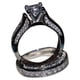 thumbnail image 4 of Fiudx Ofertas de la semana Conjunto de boda de compromiso vintage para mujer 2 en 1, 4 of 6