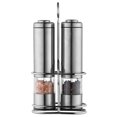 thumbnail image 1 of Pepper Grinders Electric Plastic 2PCS Pepper Mills Salt Grinders with Stand, 1 of 9