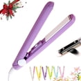thumbnail image 2 of WIFKLSIIPG Mini Hair Straightener Portable Ceramic Flat Curling Hair Curlers, 2 of 8
