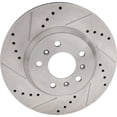 thumbnail image 3 of New Cross-drilled Brake Disc Compatible With Buick Chevrolet Lucerne CXL Special Edition 6 Cyl 3.9L Lucerne CXL 6 Cyl 3.8L Lucerne CXL 6 Cyl 3.9L 2006-2016 By 19372 55126 145654, 3 of 3