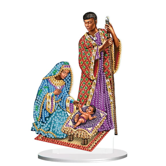 Diamond Art Painting Ornament, Newborn Angel DIY Desktop Decorations, Special Shape Diamond Art, Suitable for Home Decoration Ornaments and Gifts