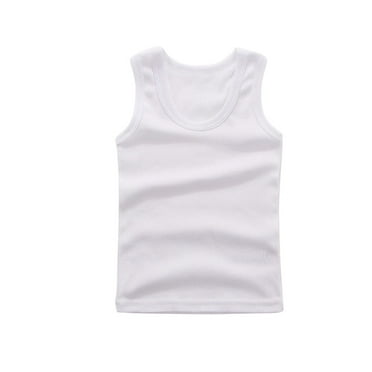 Économies d'Été Liquidation 2025 Bovxnpu Haut d'Été pour Filles, Débardeur en Coton pour Tout-Petits Filles, T-shirt Couche Intérieure pour Filles Enfants T-shirt de Base Haut Camisoles Col Rond Haut d'Été T-Shirts 9 Ans